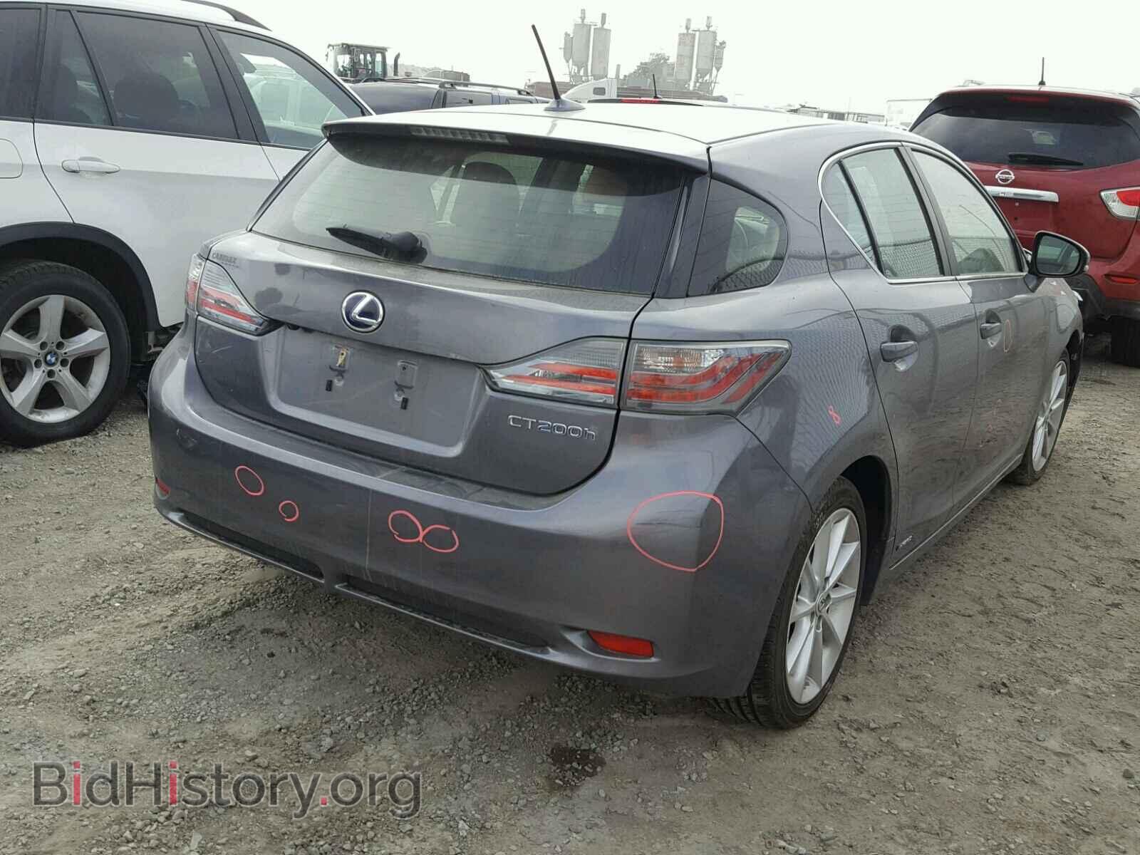 2013 LEXUS CT 200 - VIN: JTHKD5BHXD2129868 - Фото 4