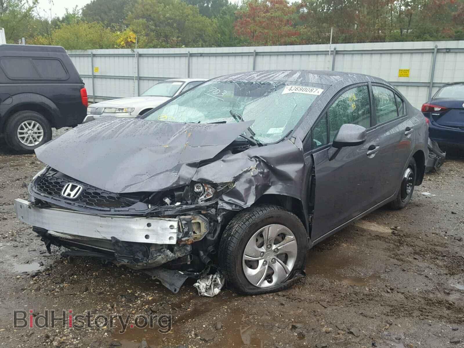 2013 HONDA CIVIC - VIN: 2HGFB2F55DH551692 - Фото 2