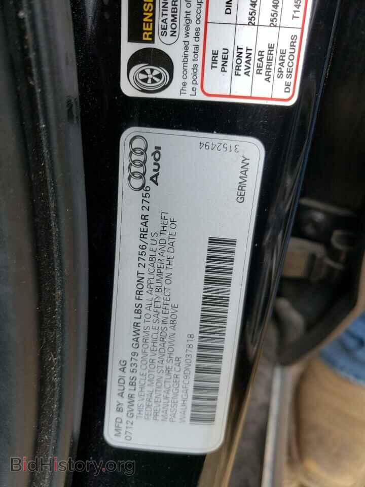 2013 AUDI A6 - VIN: WAUHGAFC9DN037818 - Фото 13