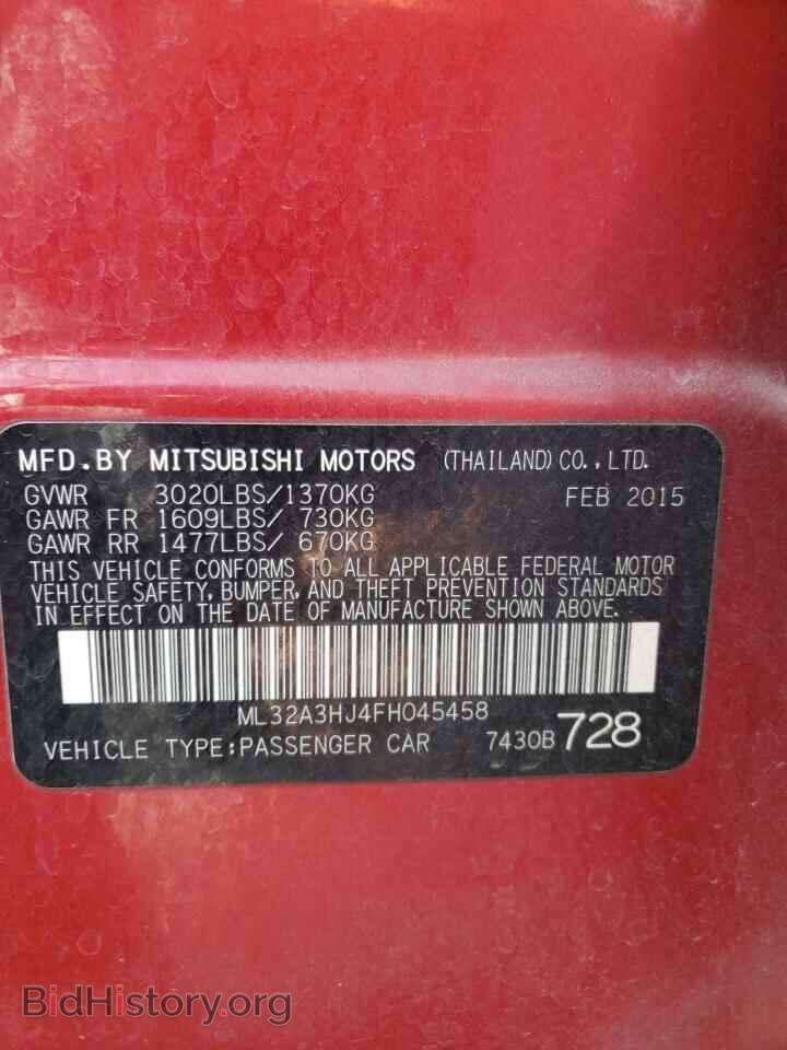 2015 MITSUBISHI MIRAGE - VIN: ML32A3HJ4FH045458 - Фото 12