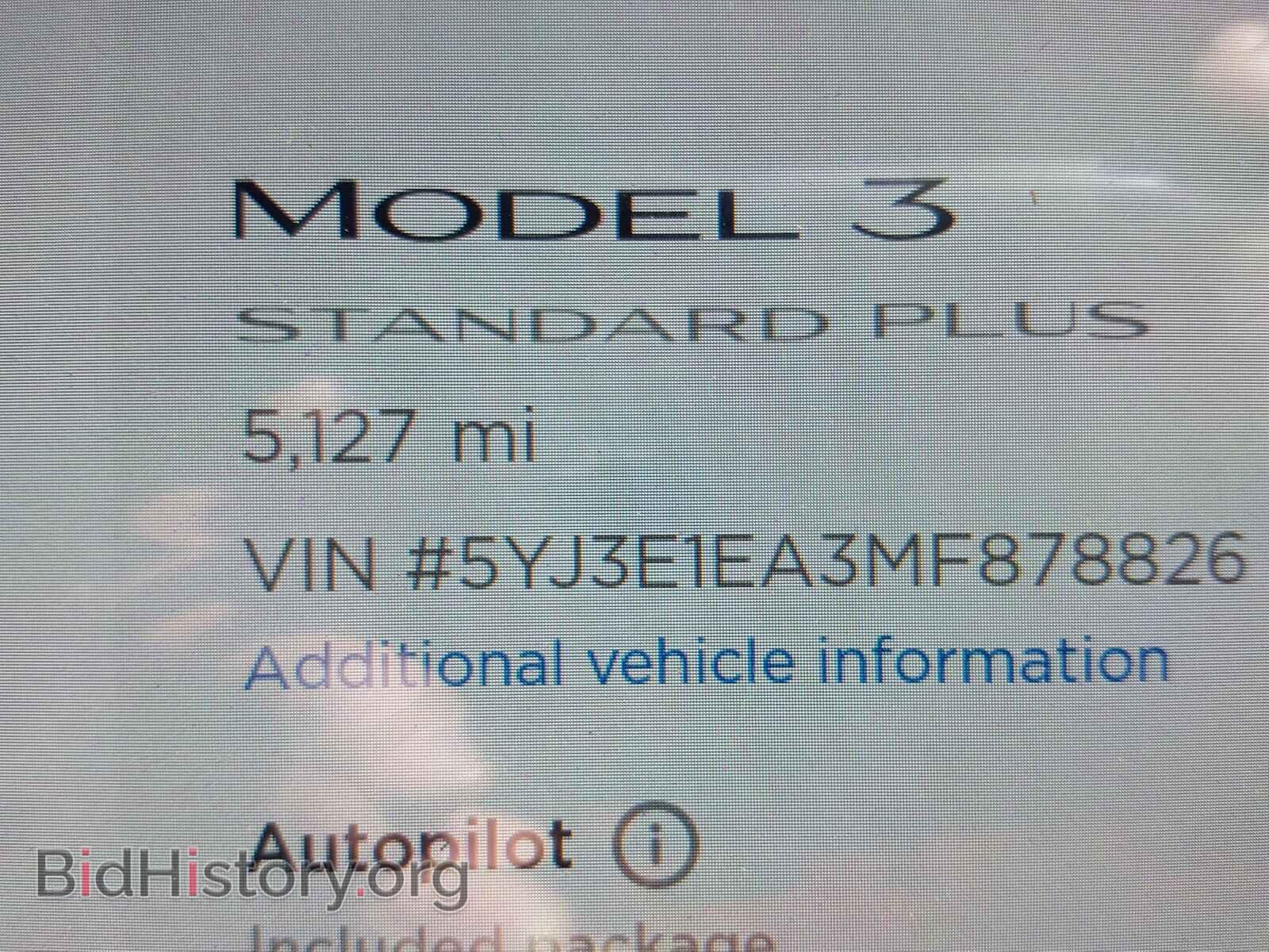 2021 TESLA MODEL 3 - VIN: 5YJ3E1EA3MF878826 - Фото 8