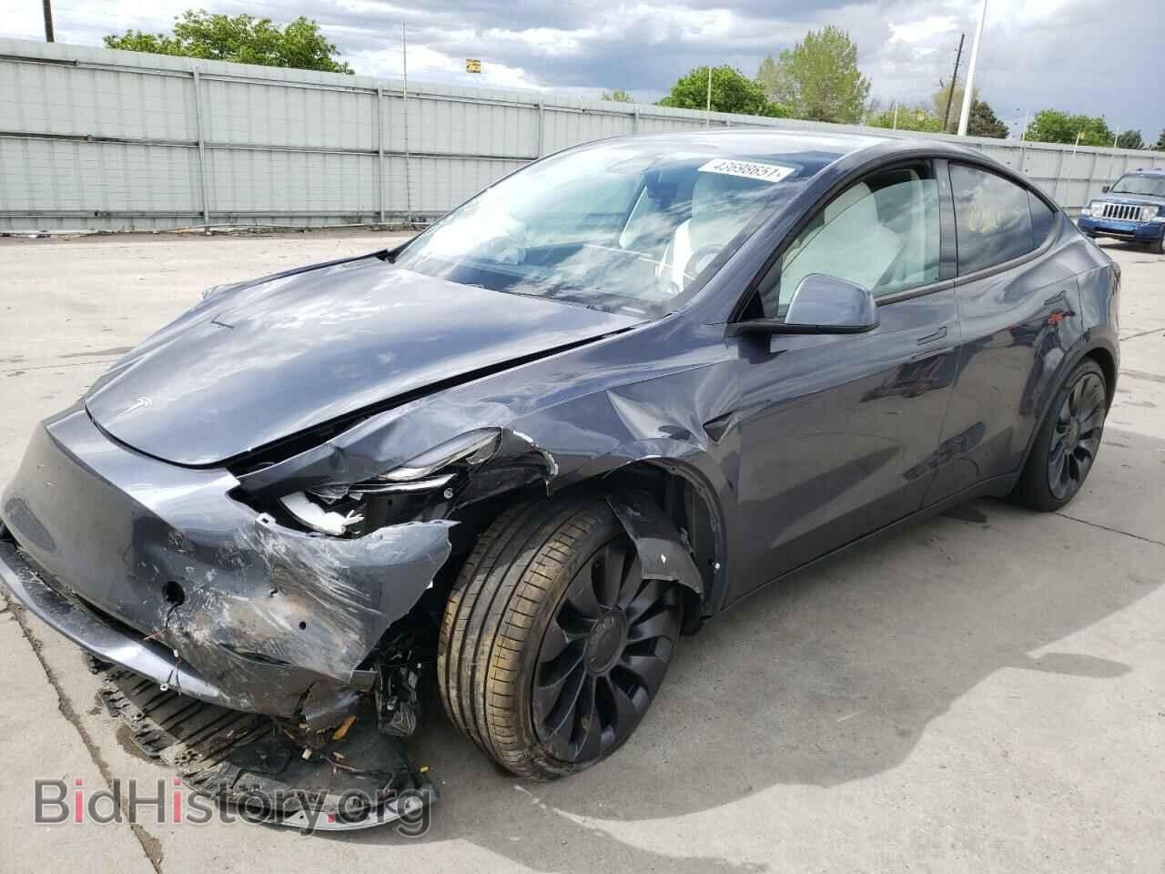 2020 TESLA MODEL Y - VIN: 5YJYGDEF7LF053562 - Фото 2