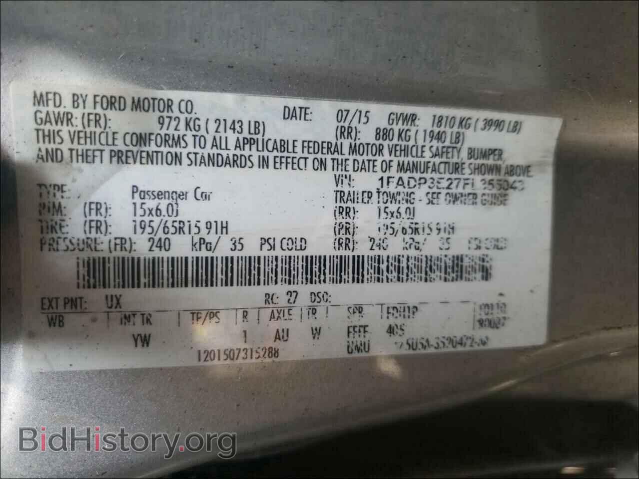 2015 FORD FOCUS - VIN: 1FADP3E27FL355043 - Photo 10