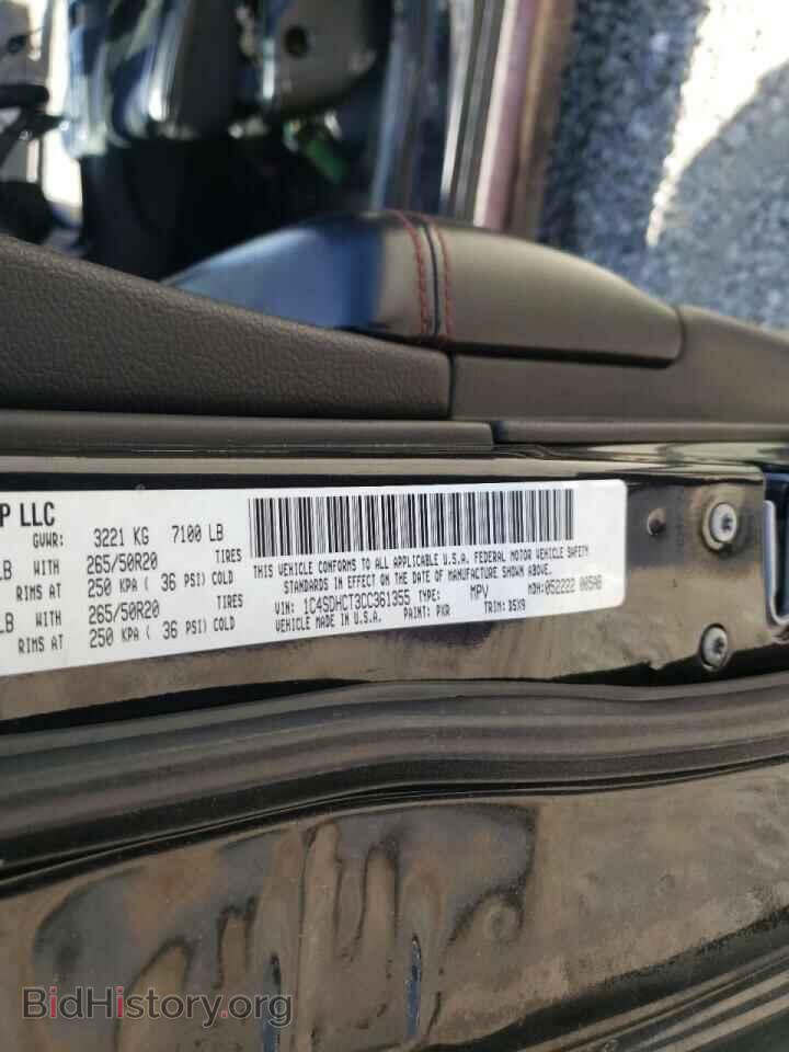 2012 DODGE DURANGO - VIN: 1C4SDHCT3CC361355 - Фото 10