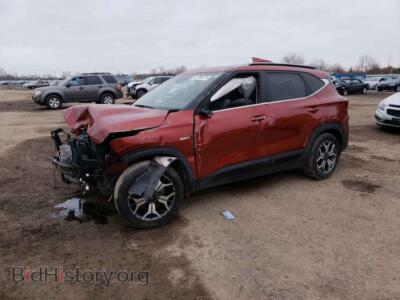 2021 Kia SELTOS Seltos EX, red — VIN KNDERCAA8M7231908, Copart
