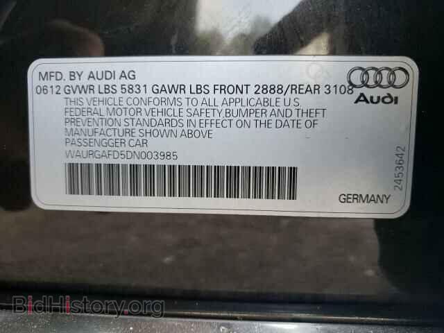 2013 AUDI A8 - VIN: WAURGAFD5DN003985 - Фото 10
