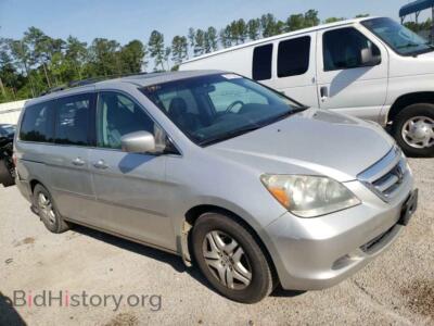 2007 Honda ODYSSEY Odyssey EX, silver — VIN 5FNRL38707B061328, Copart
