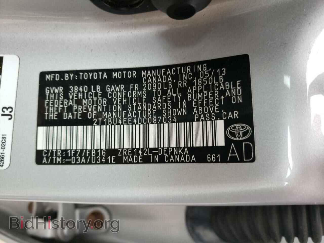 2013 TOYOTA COROLLA - VIN: 2T1BU4EE4DC087034 - Photo 10