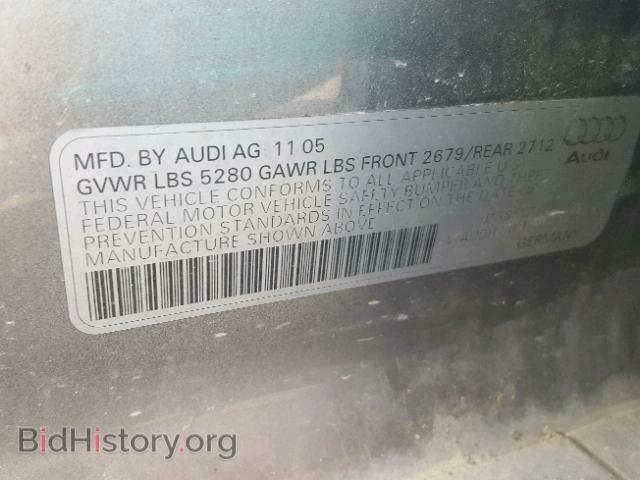 2006 AUDI A6 - VIN: WAUDH74F36N101270 - Фото 10