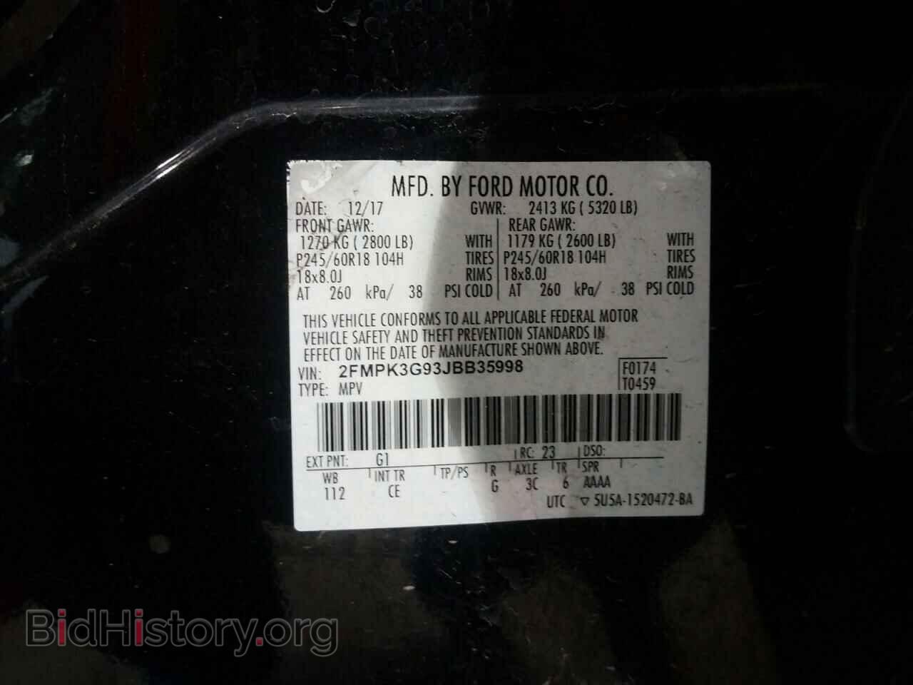 2018 FORD EDGE - VIN: 2FMPK3G93JBB35998 - Фото 10