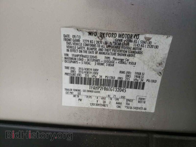 2014 Ford TAURUS (VIN 1FAHP2F86EG132045) — фото 10 из 10