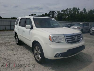 2014 Honda PILOT Pilot EXL, white — VIN 5FNYF3H51EB009902, Copart