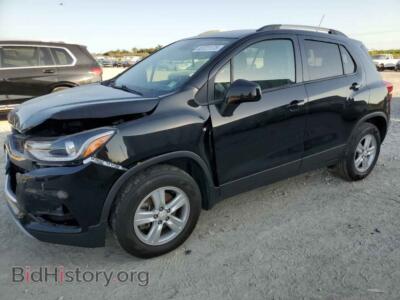 2021 Chevrolet TRAX 1LT, черный — VIN KL7CJPSB9MB357377, Copart