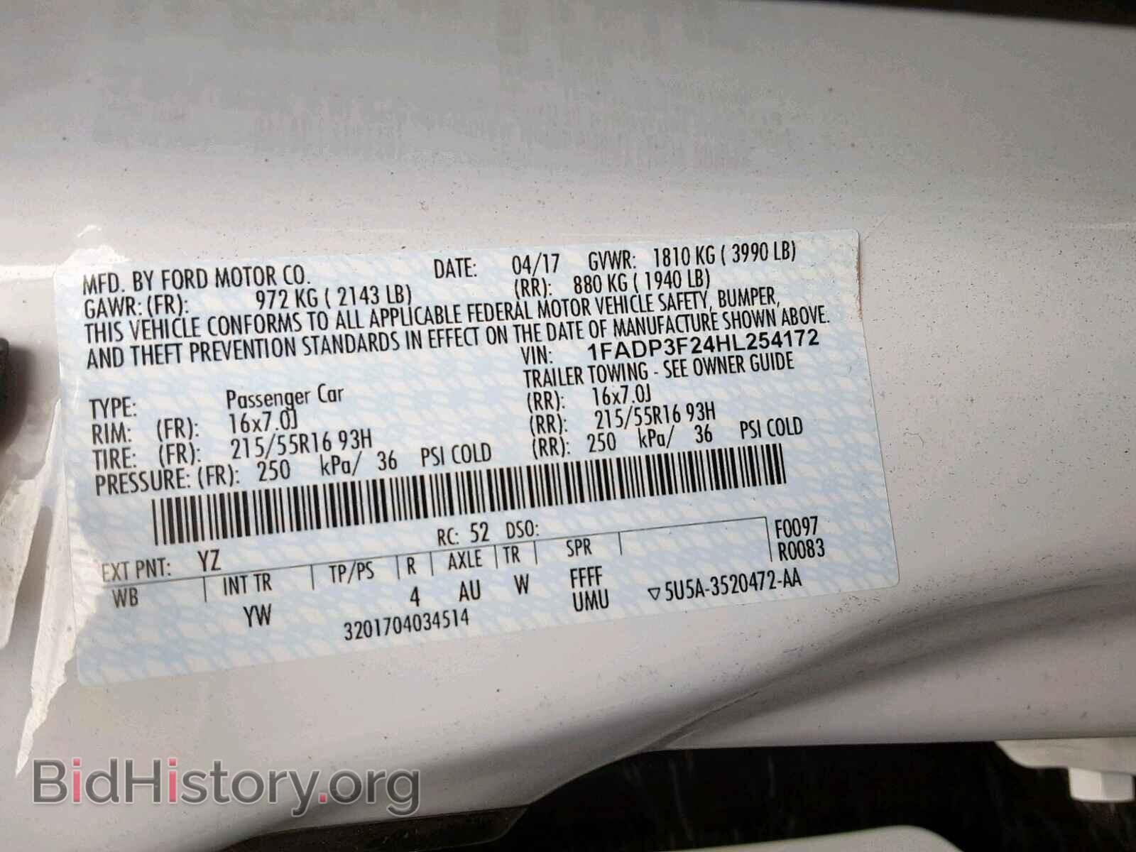 2017 FORD FOCUS SE - VIN: 1FADP3F24HL254172 - Фото 10