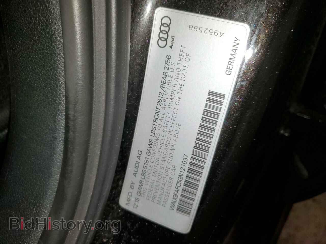 2016 AUDI A6 - VIN: WAUGFAFC5GN121637 - Фото 12