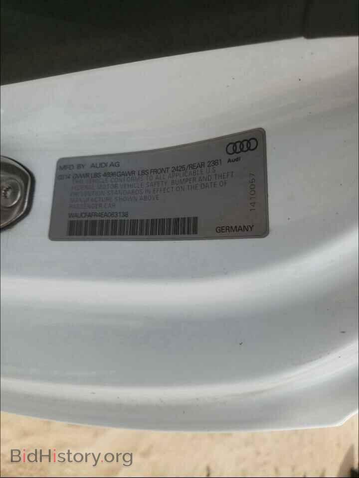 2014 AUDI A5 - VIN: WAUCFAFR4EA063138 - Photo 10