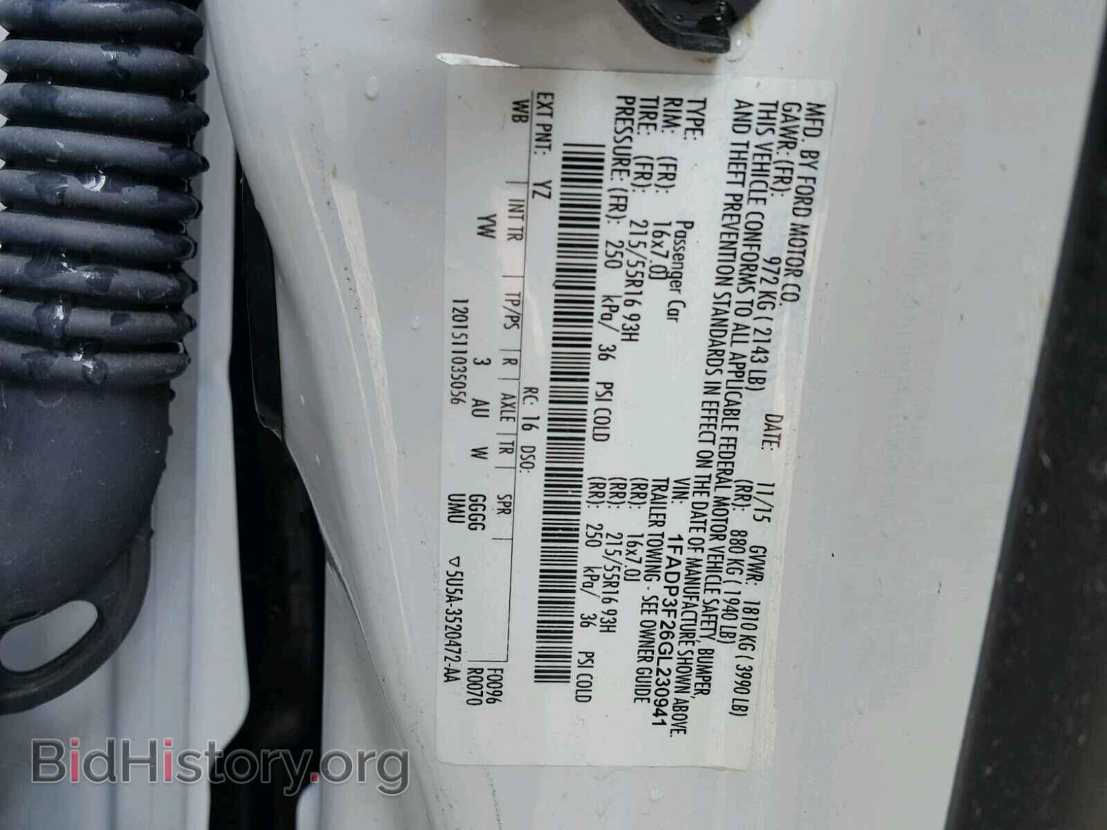 2016 FORD FOCUS - VIN: 1FADP3F26GL230941 - Фото 10