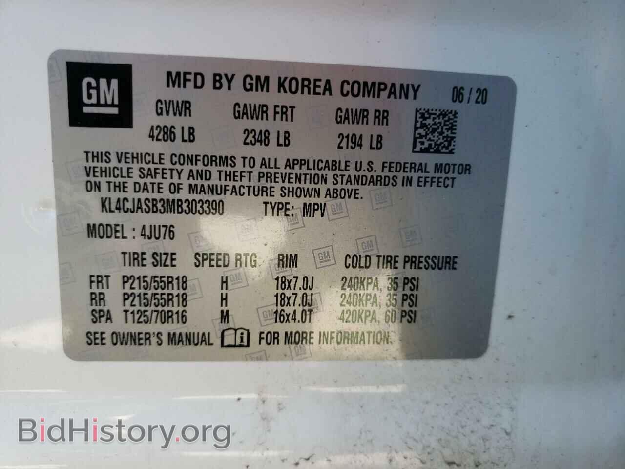 2021 BUICK ENCORE - VIN: KL4CJASB3MB303390 - Photo 10