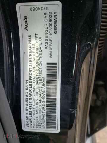 2012 AUDI A4 - VIN: WAUFFAFL1CN008032 - Фото 10