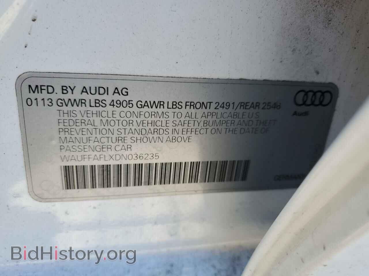 2013 AUDI A4 - VIN: WAUFFAFLXDN036235 - Фото 12