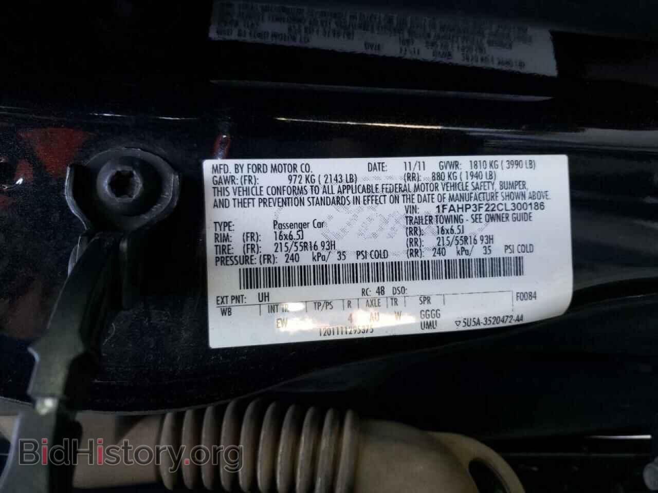 2012 FORD FOCUS - VIN: 1FAHP3F22CL300186 - Photo 10