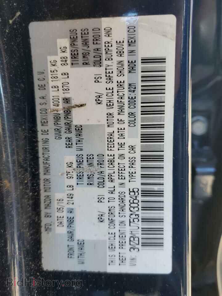 2016 MAZDA 3 - VIN: 3MZBM1U75GM306495 - Фото 13