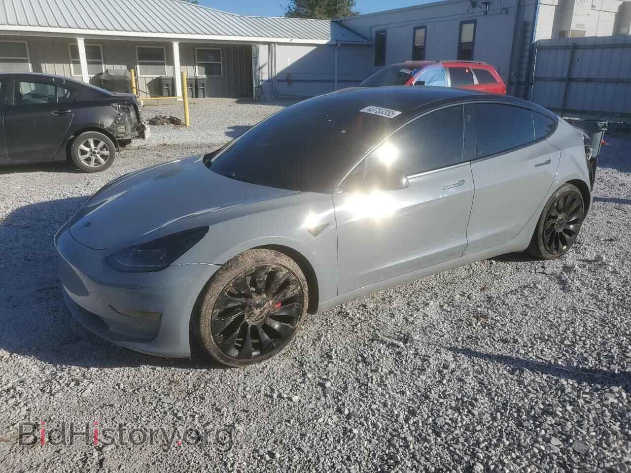 Photo 5YJ3E1EC9MF947911 - TESLA MODEL 3 2021