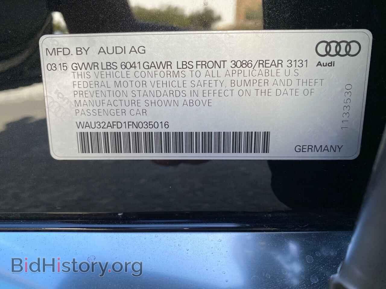 2015 AUDI A8 - VIN: WAU32AFD1FN035016 - Фото 10
