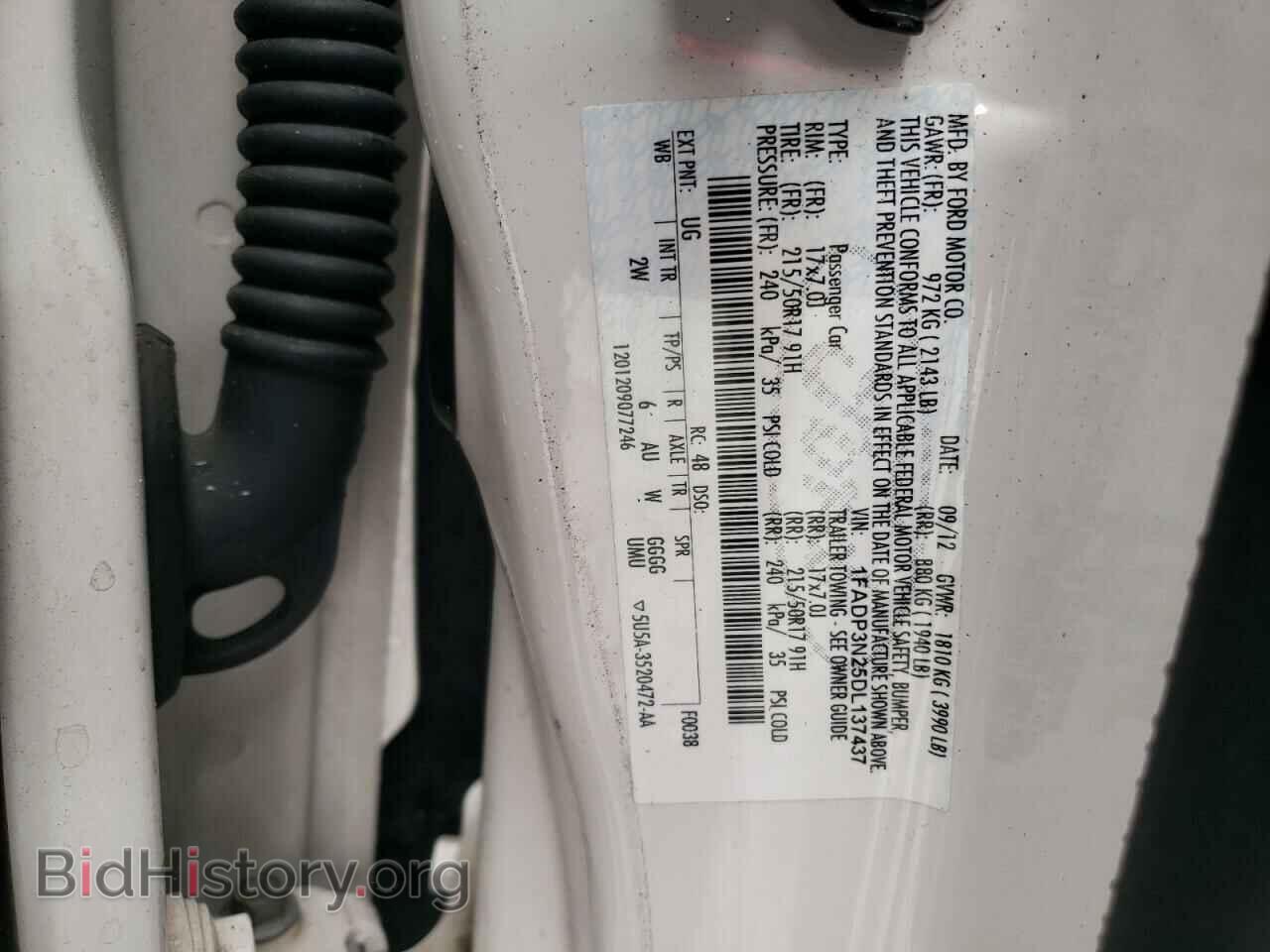 2013 FORD FOCUS - VIN: 1FADP3N25DL137437 - Фото 12