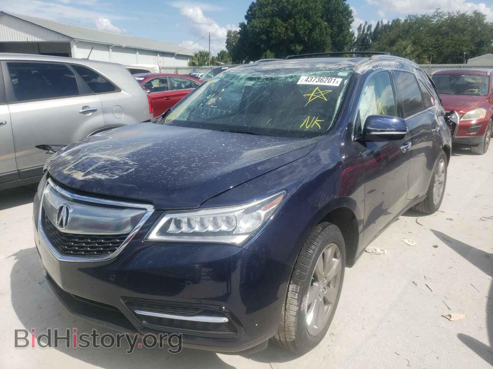 2016 ACURA MDX - VIN: 5FRYD4H96GB010253 - Фото 2
