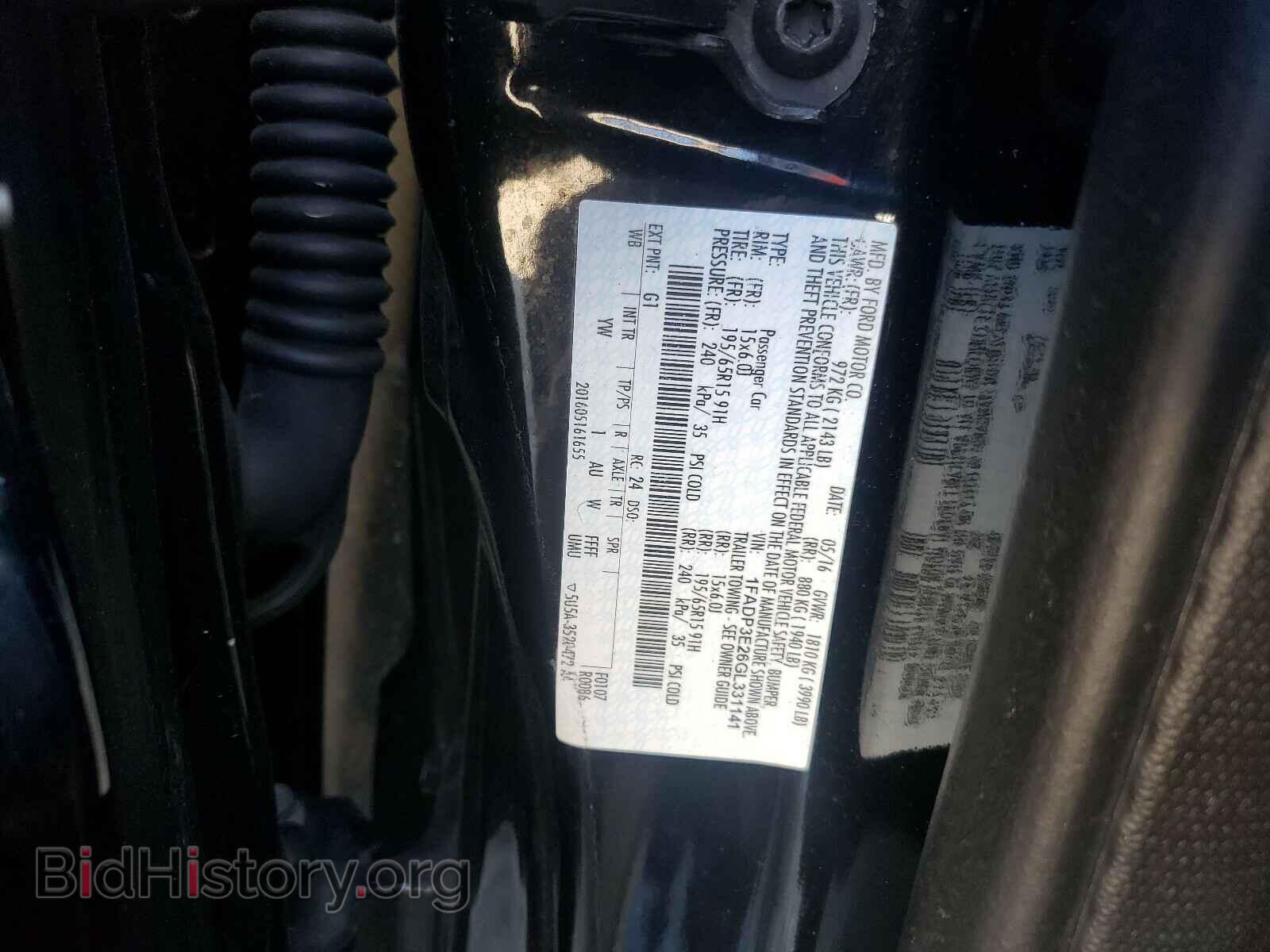 2016 FORD FOCUS - VIN: 1FADP3E26GL331141 - Фото 10