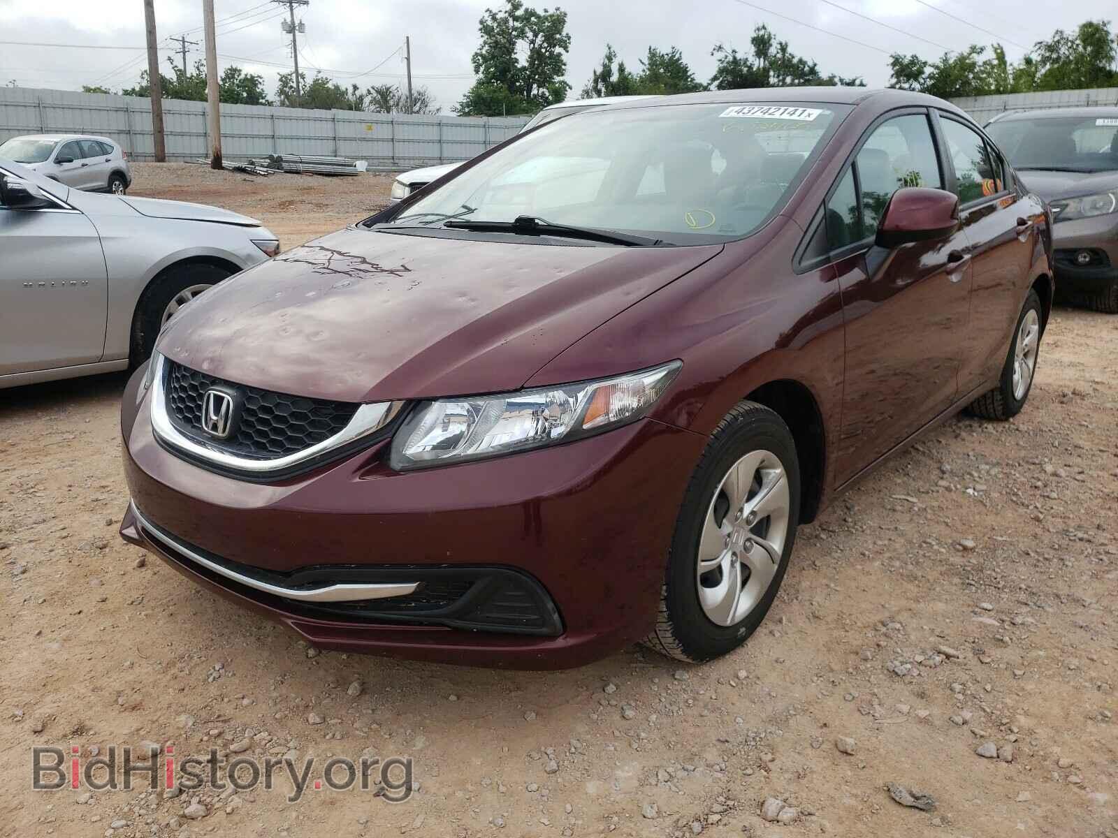 2013 HONDA CIVIC - VIN: 2HGFB2F59DH602465 - Фото 2