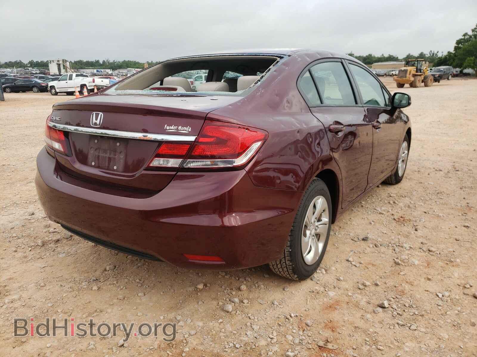 2013 HONDA CIVIC - VIN: 2HGFB2F59DH602465 - Фото 4