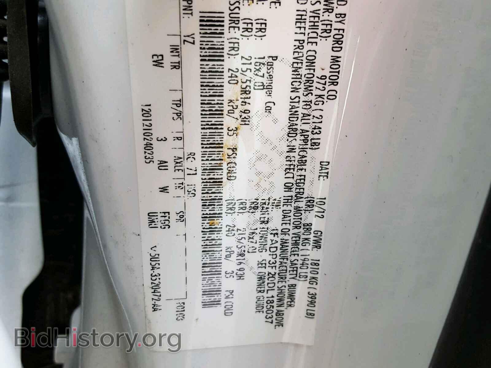 2013 FORD FOCUS - VIN: 1FADP3F20DL185037 - Photo 10
