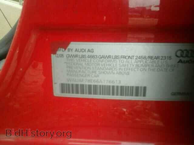 2006 AUDI A4 - VIN: WAUAF78E66A176613 - Photo 10