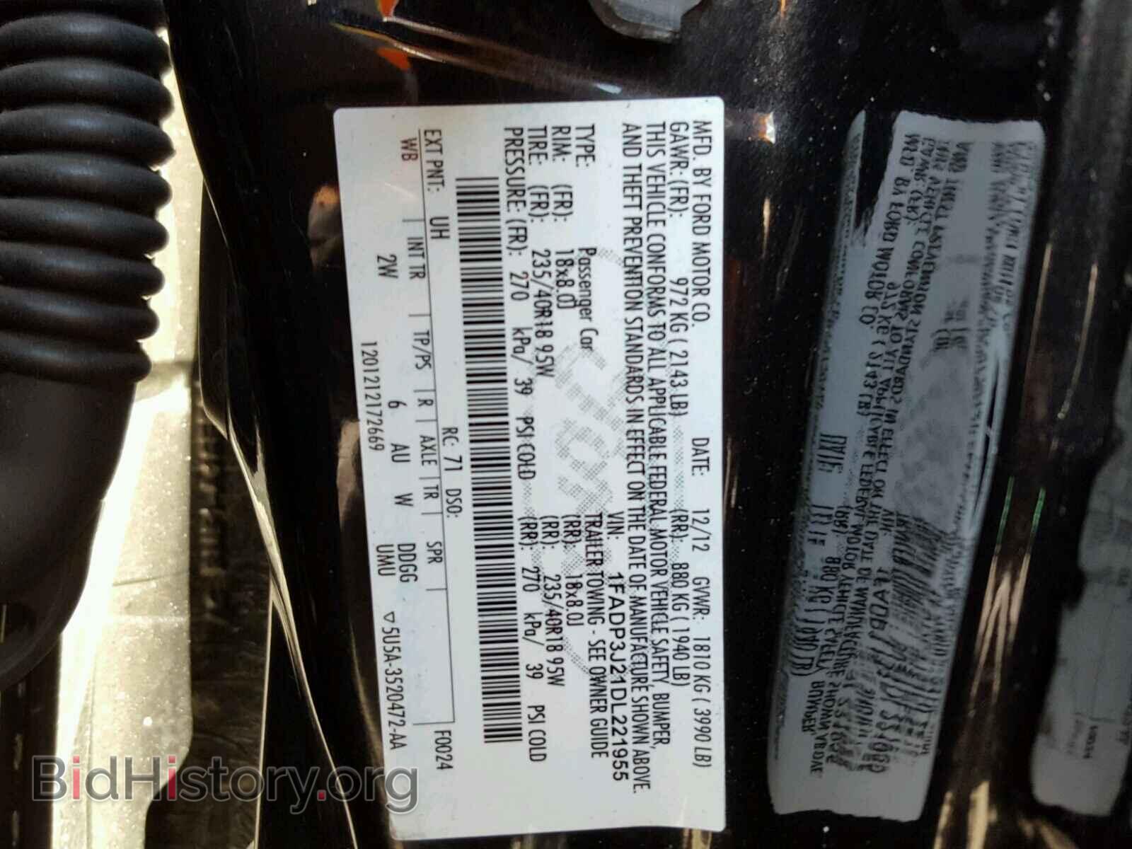 2013 FORD FOCUS - VIN: 1FADP3J21DL221955 - Фото 10