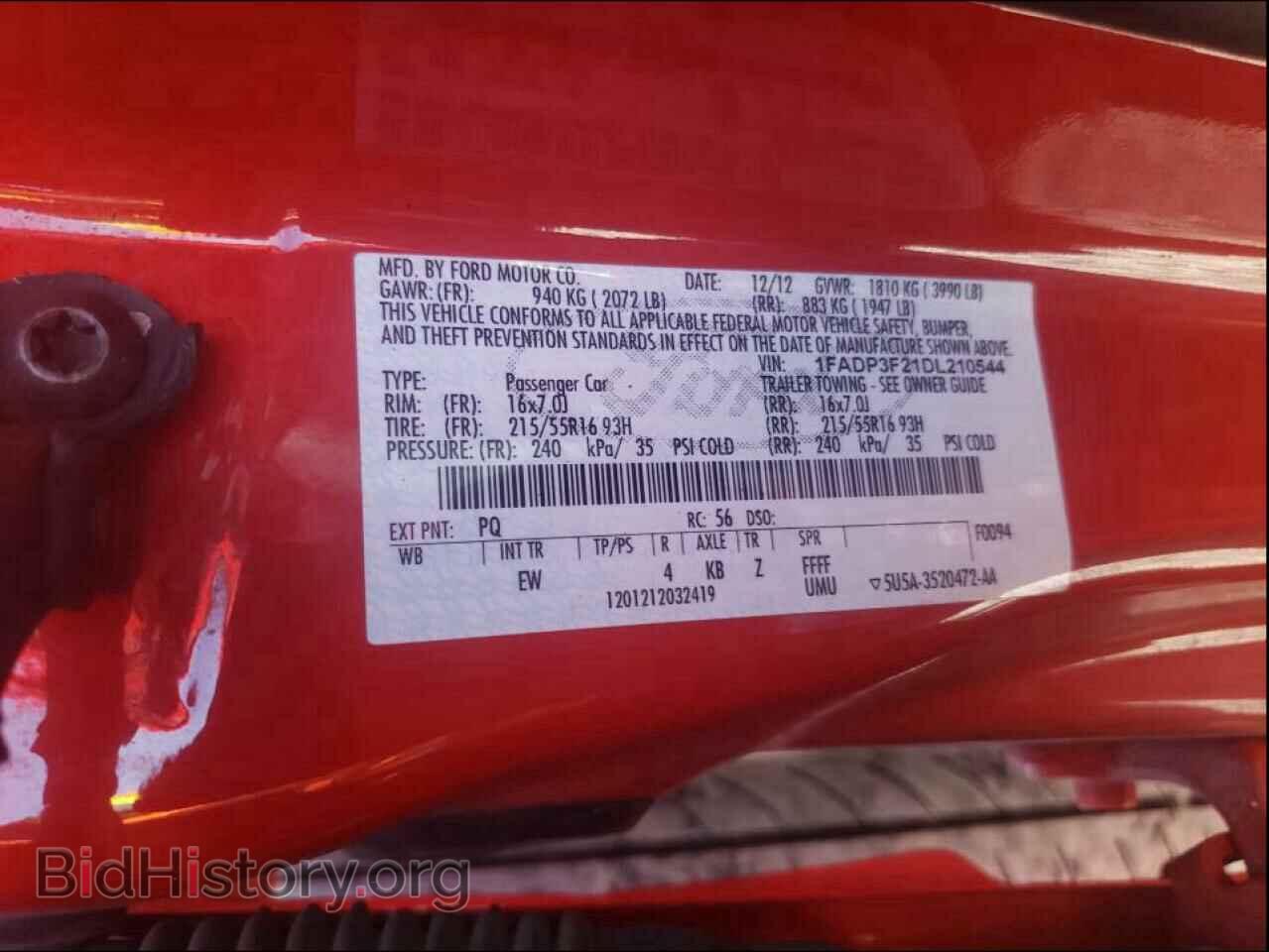 2013 FORD FOCUS - VIN: 1FADP3F21DL210544 - Photo 10