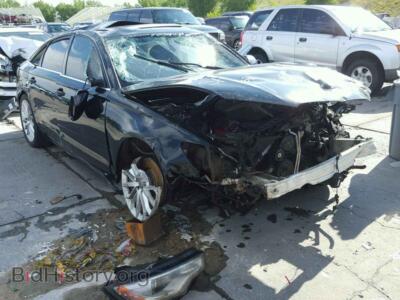 2012 Audi A6 A6 Premium, черный — VIN WAUGGAFC2CN140279, Copart