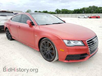 2012 Audi A7 A7 PRESTIG, красный — VIN WAUSGAFC1CN006891, Copart
