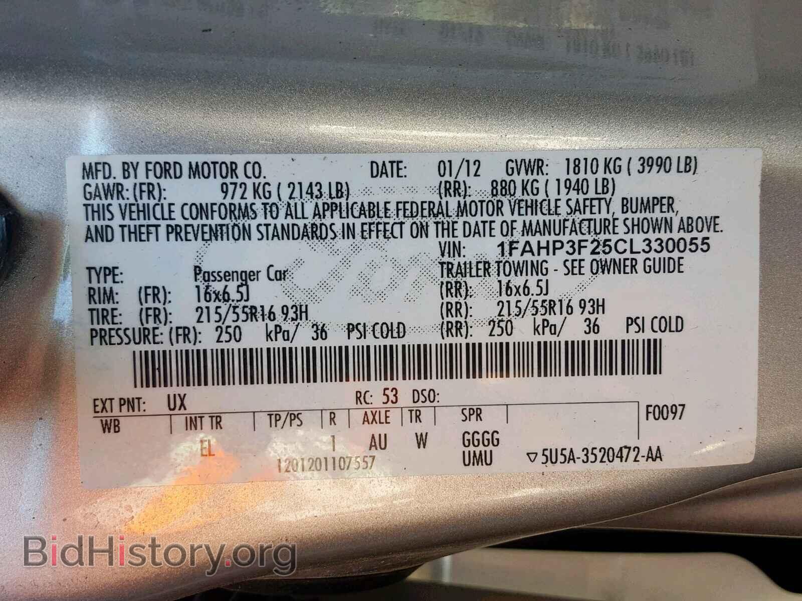 2012 FORD FOCUS SE - VIN: 1FAHP3F25CL330055 - Фото 10