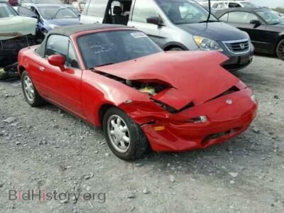 1993 Mazda MIATA MX-5 Miata, красный — VIN JM1NA3518P1408627, Copart