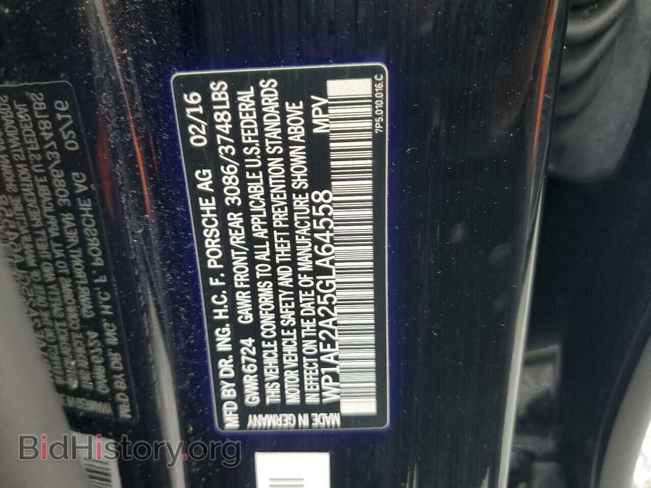 2016 PORSCHE CAYENNE - VIN: WP1AE2A25GLA64558 - Фото 13