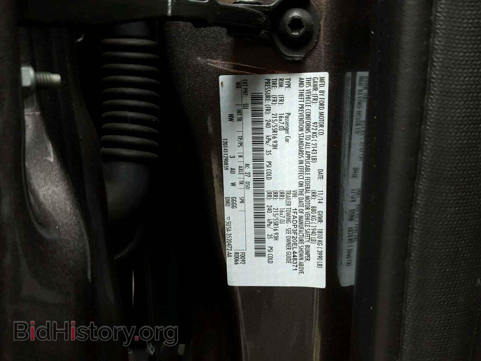 2014 FORD FOCUS - VIN: 1FADP3F20EL448371 - Photo 10