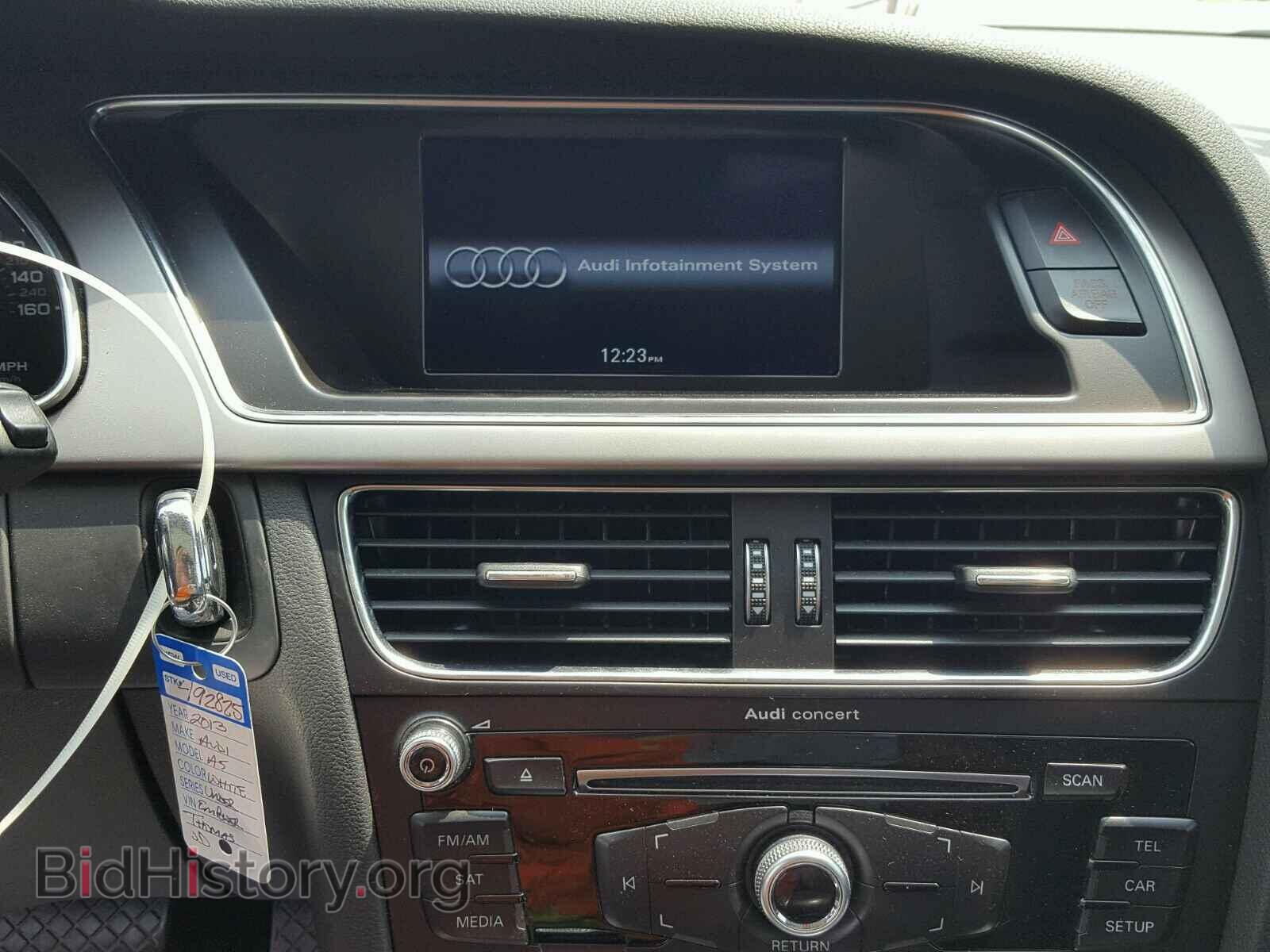 2013 AUDI A5 PREMIUM - VIN: WAUCFAFR9DA001958 - Photo 9