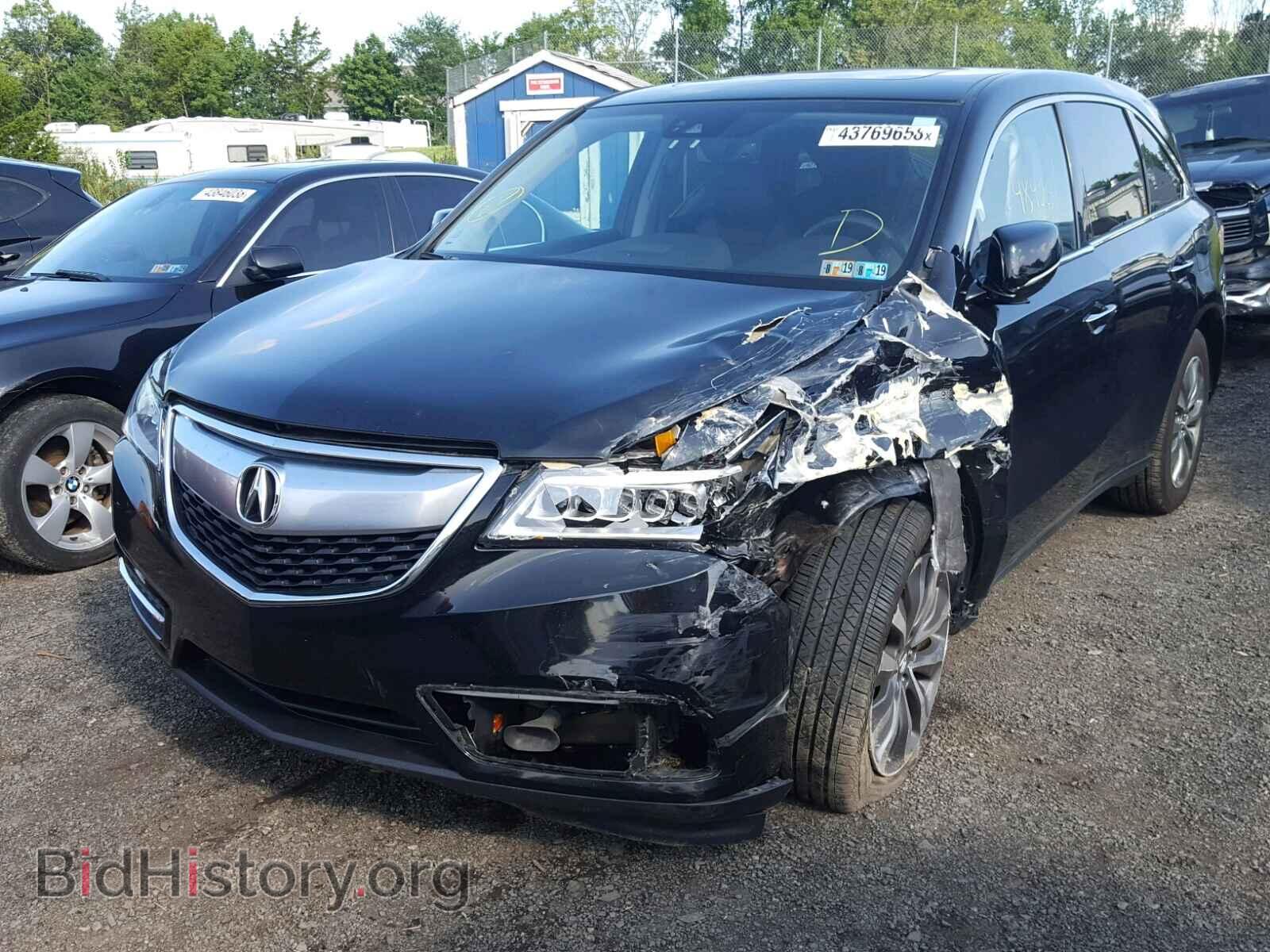 2016 ACURA MDX - VIN: 5FRYD4H44GB009221 - Фото 2