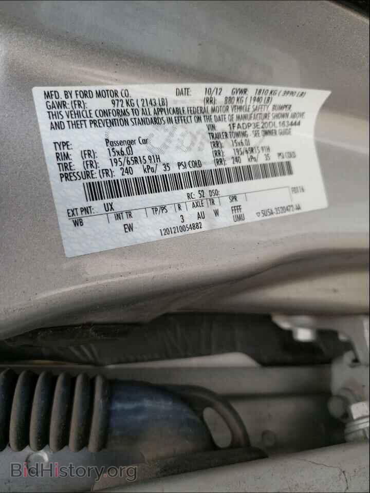 2013 FORD FOCUS - VIN: 1FADP3E20DL163444 - Фото 6
