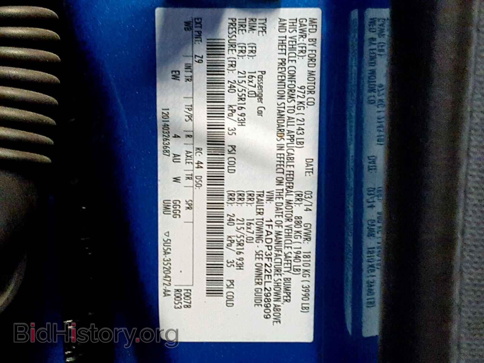 2014 FORD FOCUS SE - VIN: 1FADP3F22EL298909 - Photo 10
