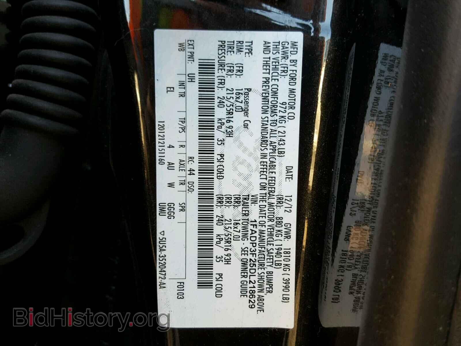 2013 FORD FOCUS - VIN: 1FADP3F25DL218629 - Photo 10
