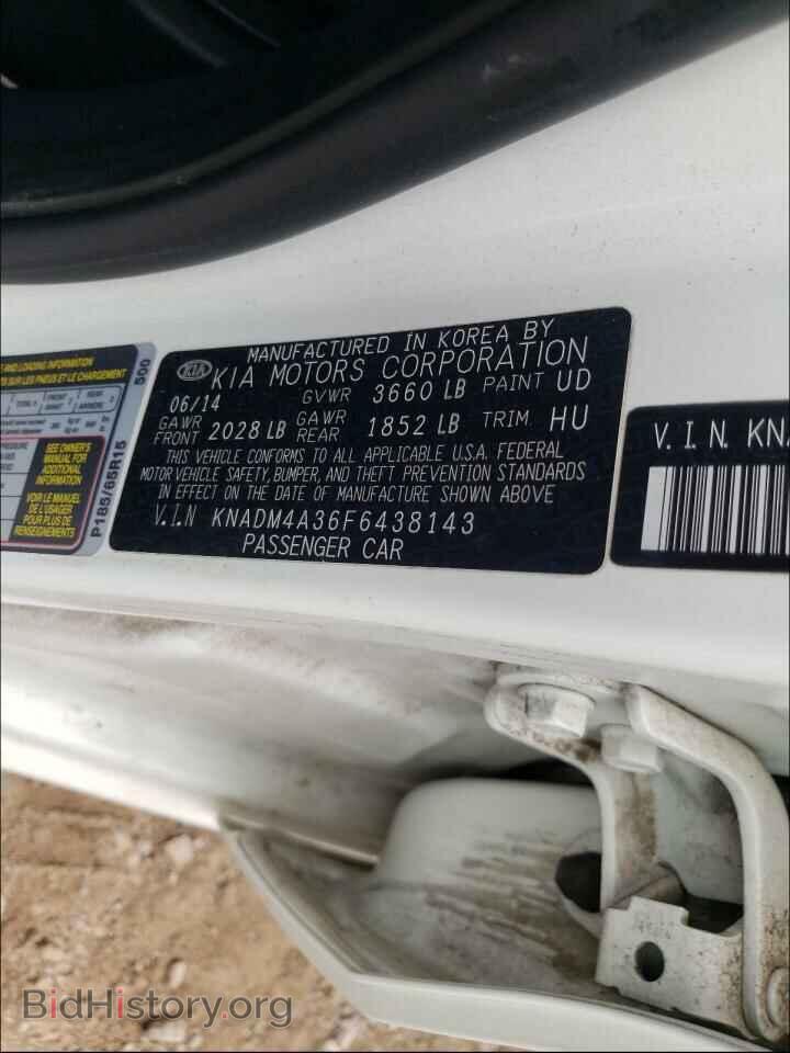 2015 KIA RIO - VIN: KNADM4A36F6438143 - Фото 10
