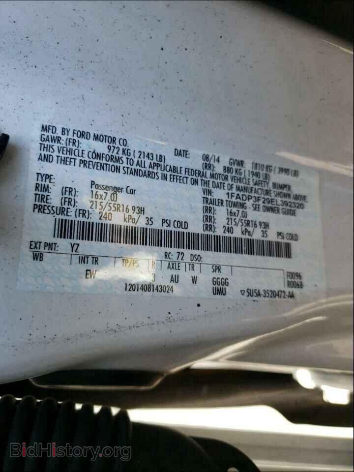 2014 FORD FOCUS - VIN: 1FADP3F29EL392320 - Photo 10